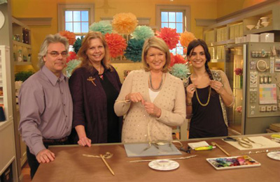 Martha Stewart, Linda & Tim Hartung with Kristen St Clair